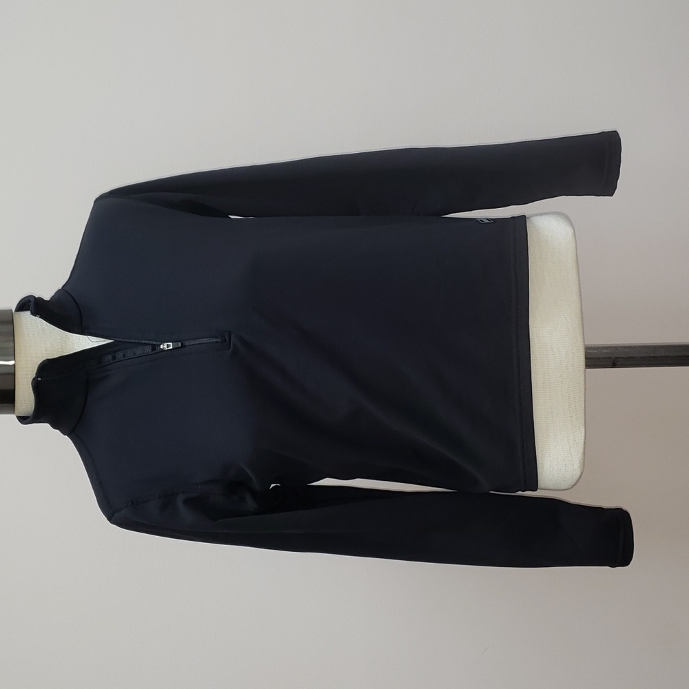 REI Black Quarter Zip Athletic Top, Size Medium